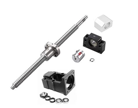 screw housing slide metal|Bopaodao CNC Kit Ballscrew SFU RM2504 + Linear Slide Guide .